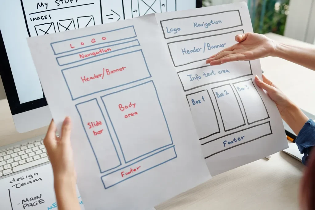 Comparación de dos estructuras de página para una web que genere clientes